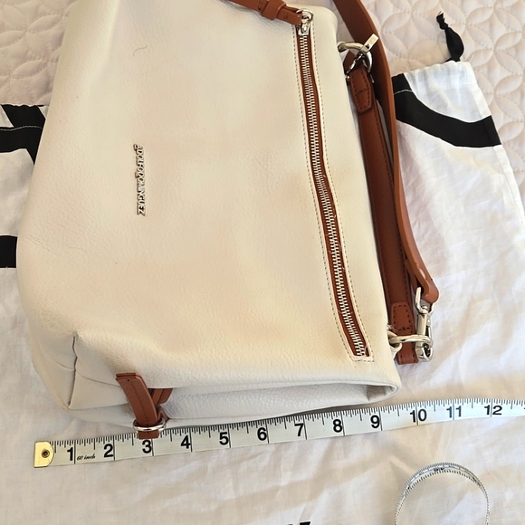 Adolfo Dominguez White and Tan Women's Bag - Picture 6 of 6